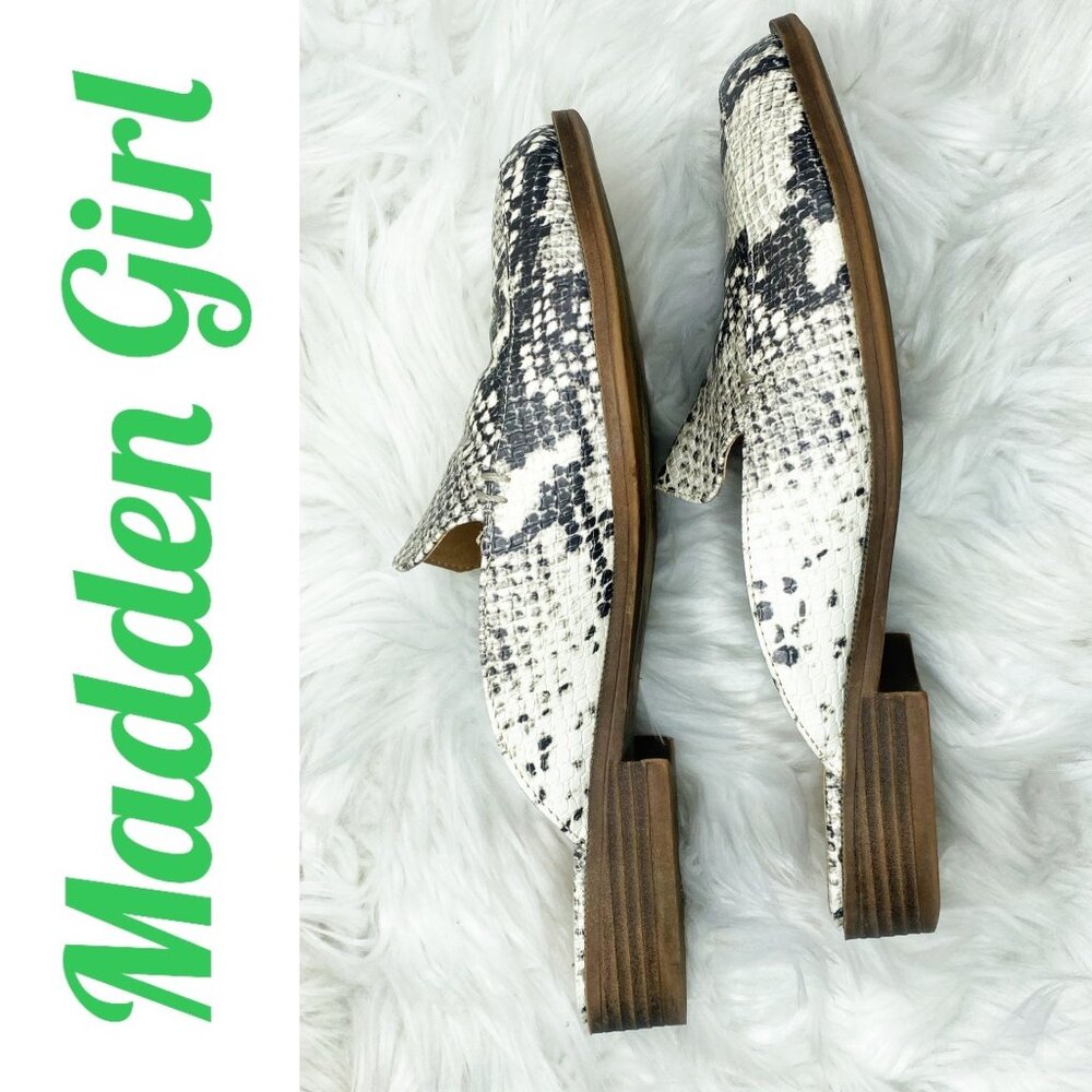 Madden Girl Mattie Python Snake Print Slip On Mul… - image 3